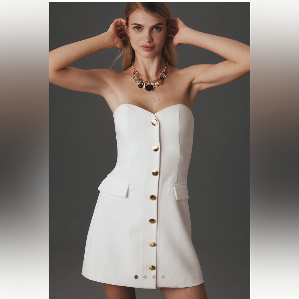 NWT | ENDLESS ROSE STRAPLESS BUTTONED MINI DRESS